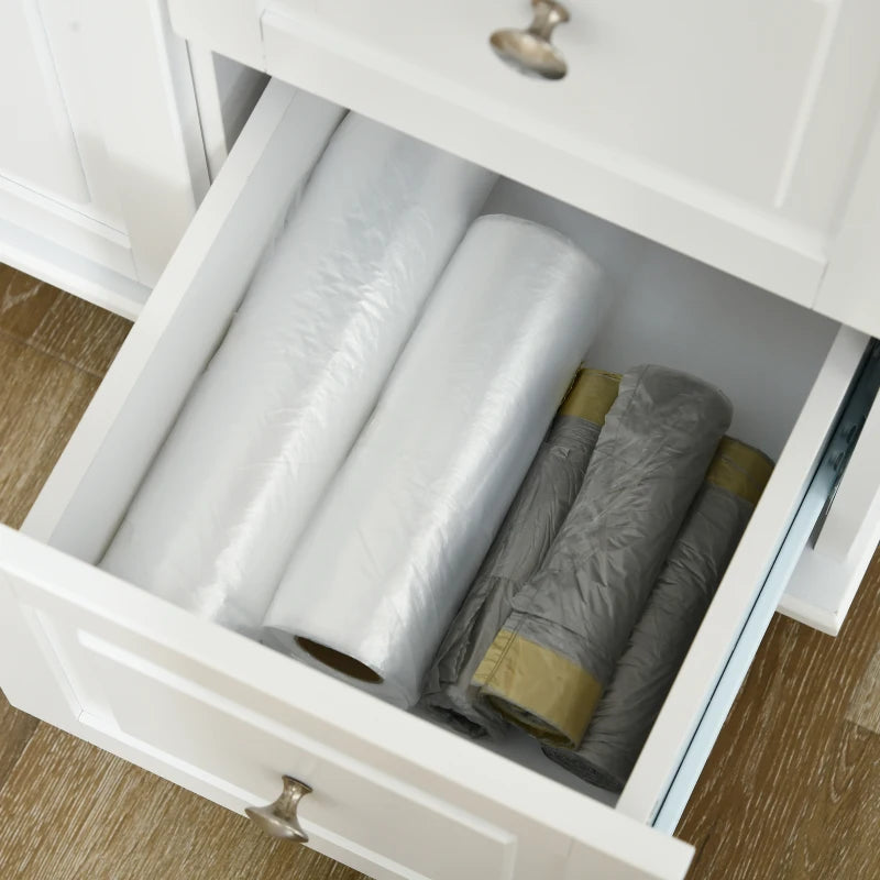 Rolling Kitchen Island with Drop Leaf and Storage Trolley on Wheels for Easy Mobility