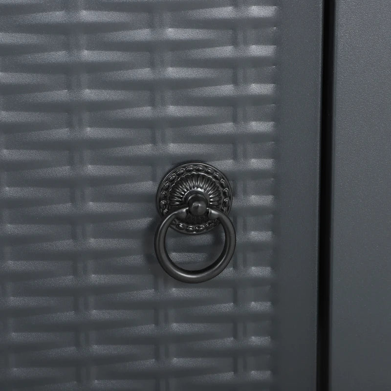 71x71cm 40000 BTU Gas Fire Pit Table - Stylish Black/Dark Grey Outdoor Heating Solution for Patios & Backyards