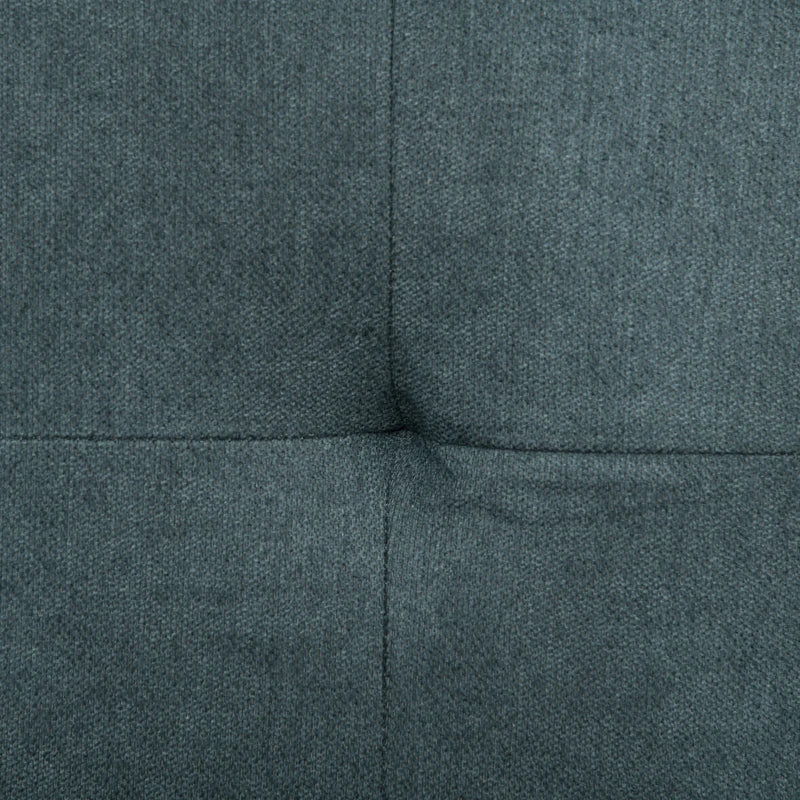 Charcoal Grey Loveseat Sofa Bed with Cushions and Side Pockets for Living Room