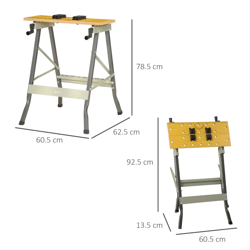 4-in-1 Folding Workbench for DIY Projects