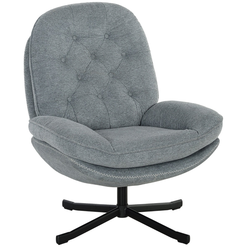 Stylish Grey Swivel Armchair for Ultimate Relaxation and Comfort in Your Living Space