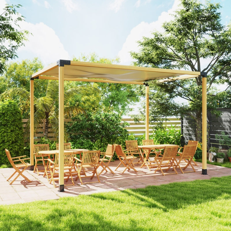 DIY Pergola Kit - 8 PCS 3-Way Corner Brackets & Post Base for 4" x 4" Lumber (Actual 3.6" x 3.6") - Easy Assembly, Durable Design