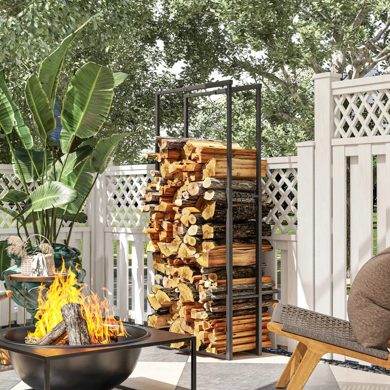 40-65/100-150cm Adjustable Metal Log Holder