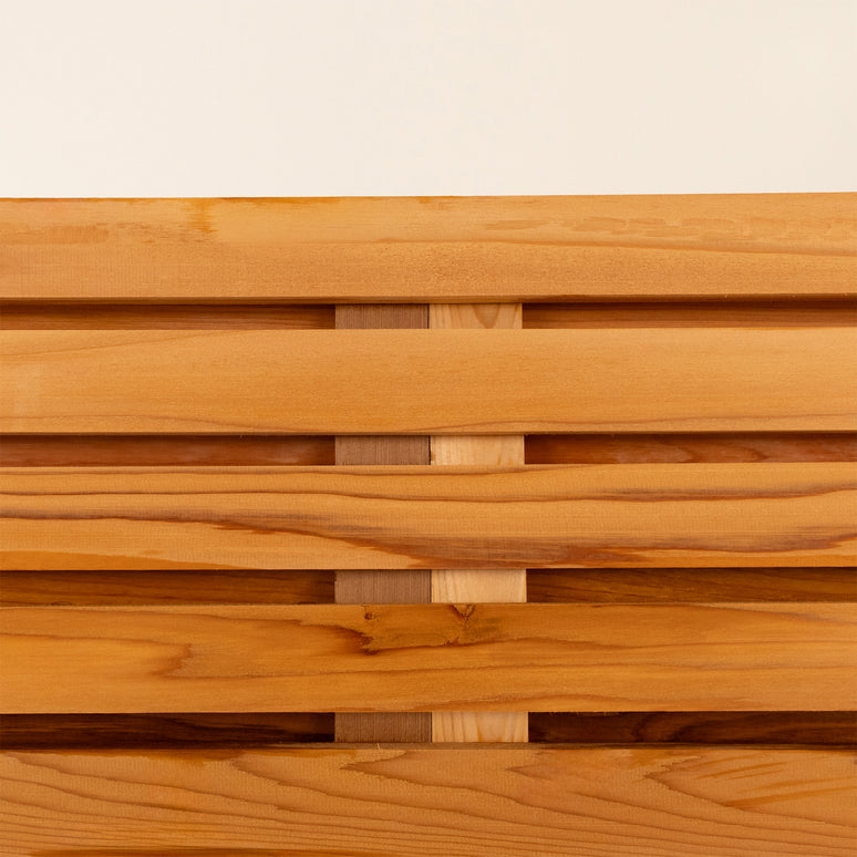 Canadian Cedar Slatted Fence Panels Double Sided – Premium Timber Garden Fencing Panels