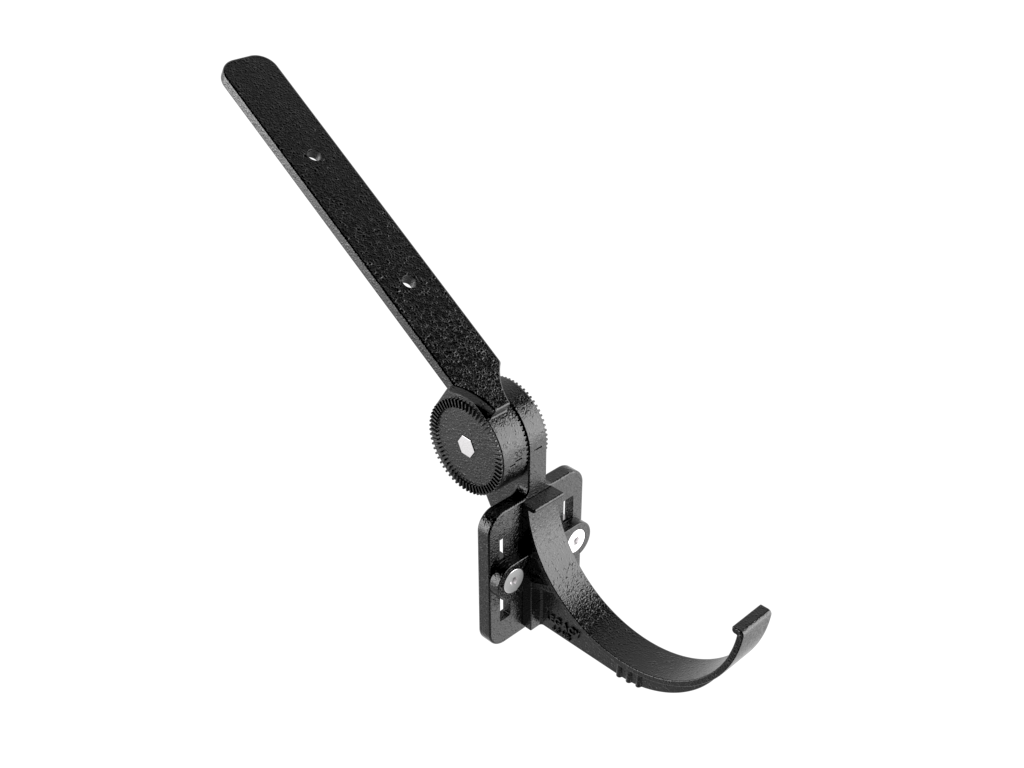 114mm Cast Aluminium Black Top Fix Rafter Bracket