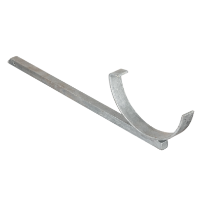 Cast Iron 4" Plain Half Round Gutter Drive In Bracket Primed