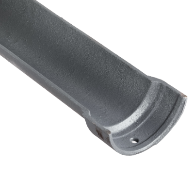 Cast Iron 4" Plain Half Round Gutter x 6ft Primed
