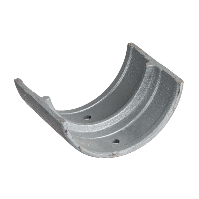 Cast Iron 6" Plain Half Round Gutter Union Connector Primed