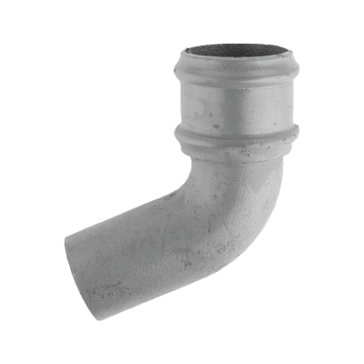 Cast Iron 4" Round Uneared 112.5 Degree Bend Primed