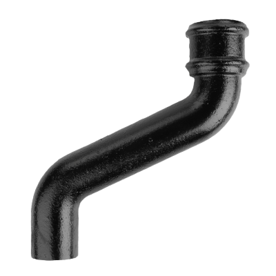 Cast Iron 3" Round Uneared Offset 12" Projection Painted