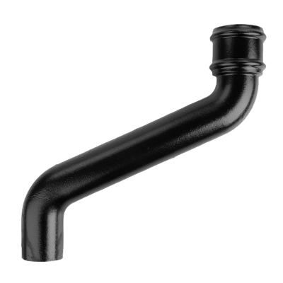 Cast Iron 2.5" Round Uneared Offset 15" Projection Painted