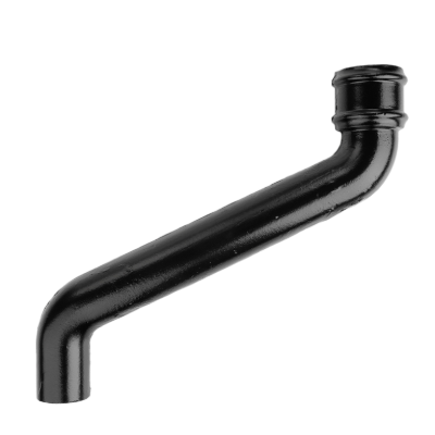 Cast Iron 2.5" Round Uneared Offset 18" Projection Painted