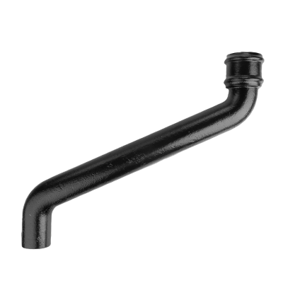 Cast Iron 2.5" Round Uneared Offset 21" Projection Painted