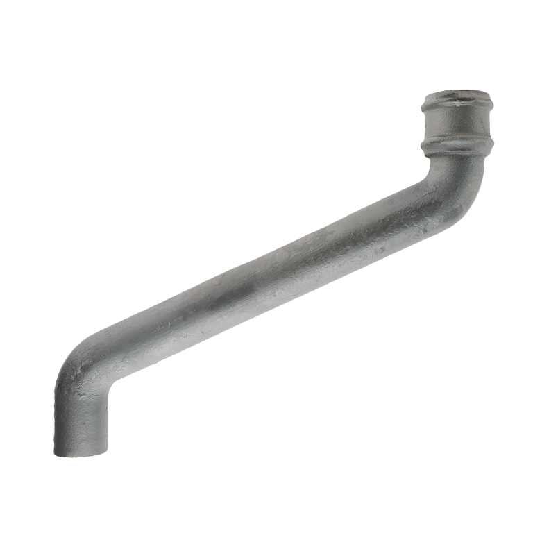 Cast Iron 2.5" Round Uneared Offset 21" Projection Primed