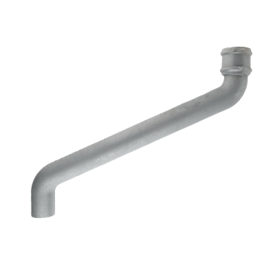 Cast Iron 4" Round Uneared Offset 24" Round Projection Primed