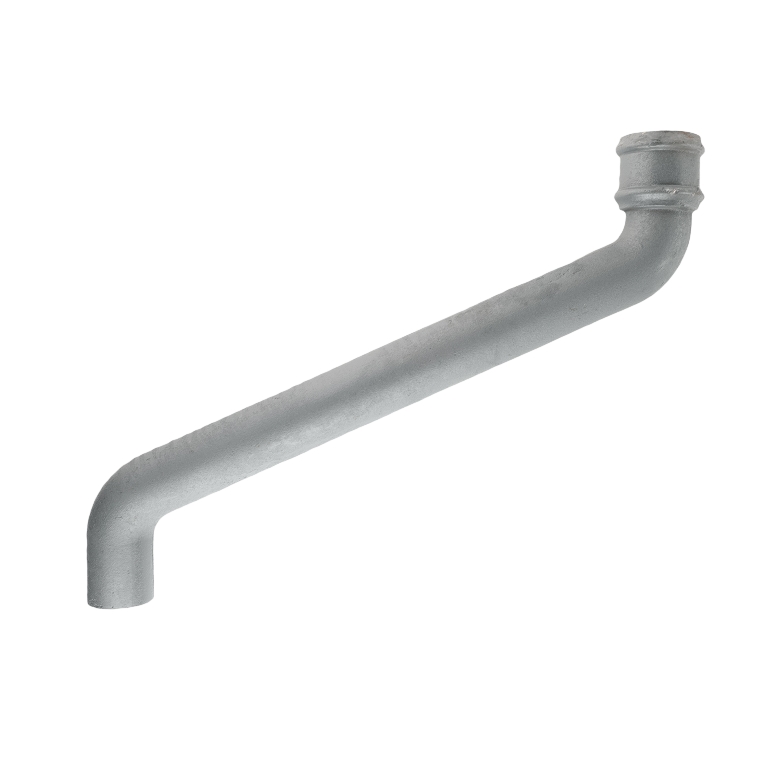 Cast Iron 2.5" Round Uneared Offset 24" Projection Primed