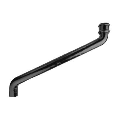 Cast Iron 2.5" Round Uneared Offset 24" Projection Painted