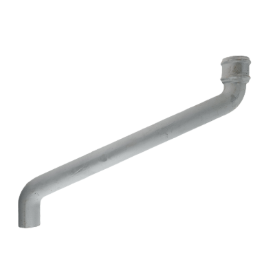 Cast Iron 4" Round Uneared Offset 27" Projection Primed