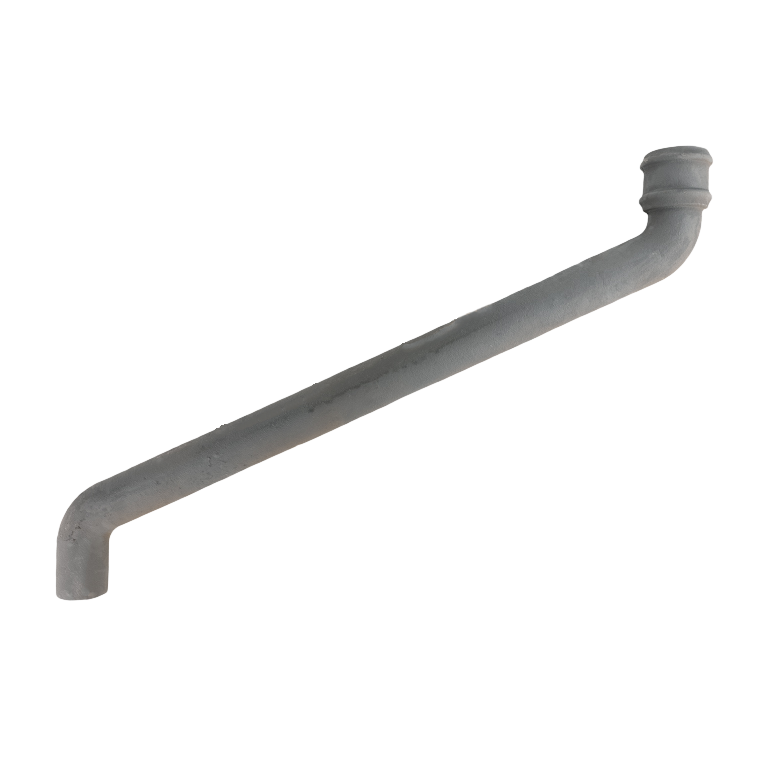 Cast Iron 3" Round Uneared Offset 30" Projection Primed