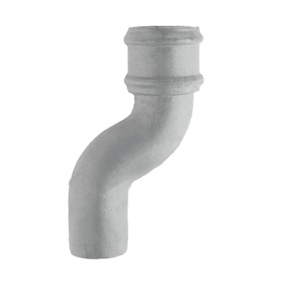 Cast Iron 2.5" Round Uneared Offset 6" Projection Primed