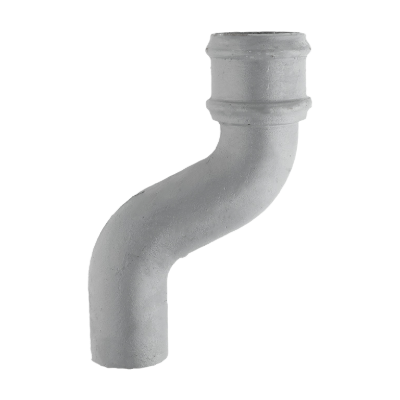 Cast Iron 4" Round Uneared Offset 6" Projection Primed