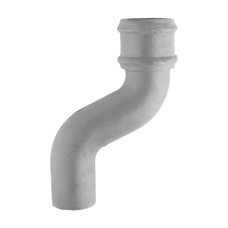 Cast Iron 2.5" Round Uneared Offset 6" Projection Primed