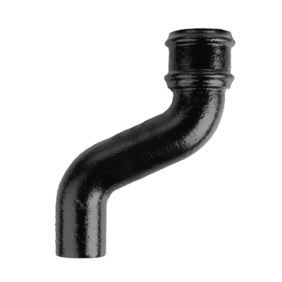 Cast Iron 2.5" Round Uneared Offset 12" Projection Painted