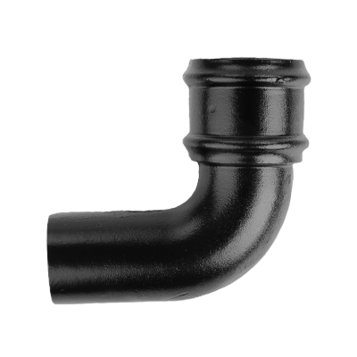 Cast Iron 2.5" Round Uneared 92.5 Degree Bend Painted