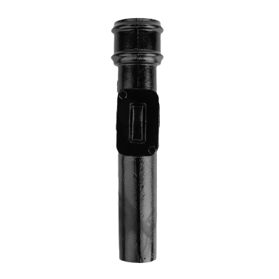 Cast Iron 4" Round Uneared Inspection Pipe Painted