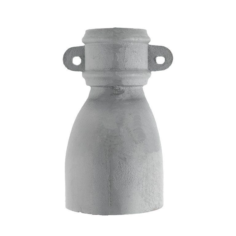 Cast Iron 2.5" Round Eared Anti-Splash Shoe Primed