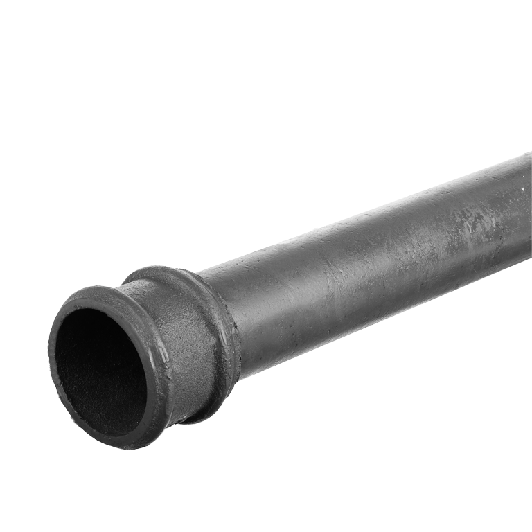 Cast Iron 2.5" Round Uneared Downpipe x 2ft Primed