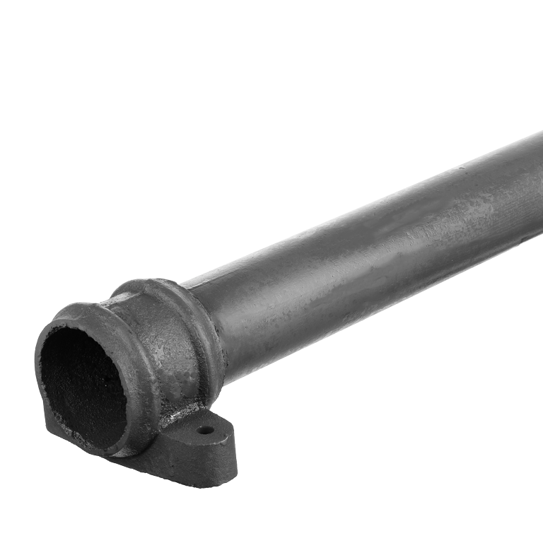 Cast Iron 3" Round Eared Downpipe x 6ft Primed