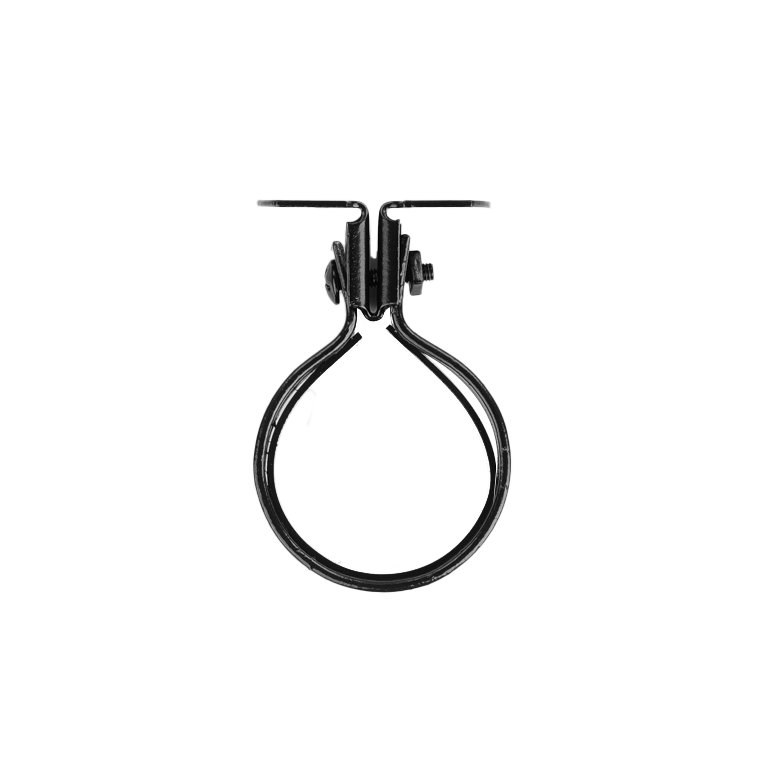 Cast Iron 4" Round Pipe Bracket With Gasket Painted
