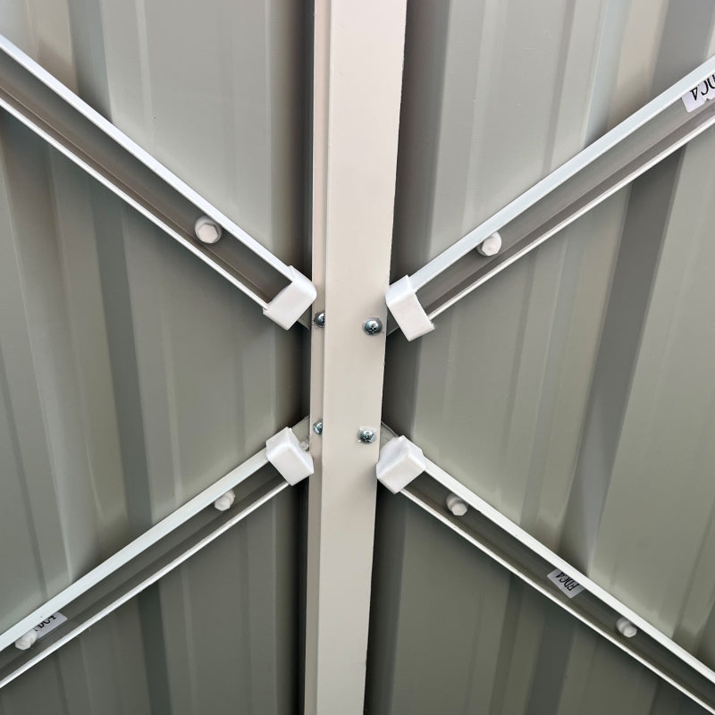 Grey 5ft x 3ft Bin Storage Shed - Metal