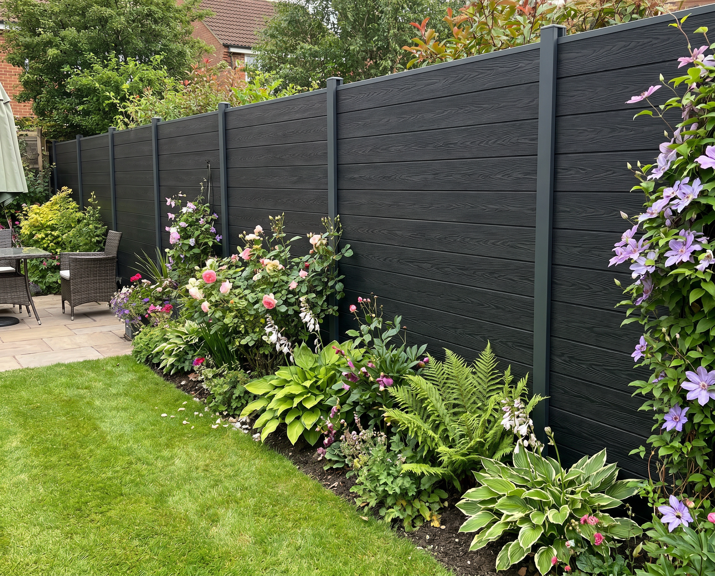 Premium Woodgrain Composite Fencing Board - 1830mm x 160mm x 20mm