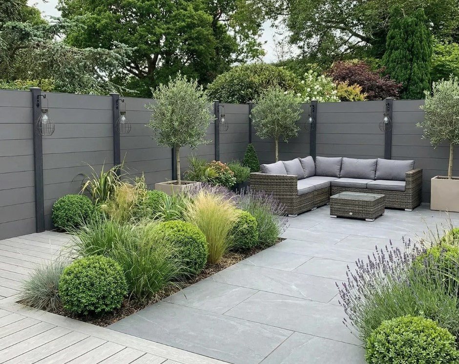 3.6m Plain Composite Fencing Panel