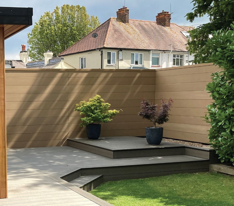 3.6m Plain Composite Fencing Panel