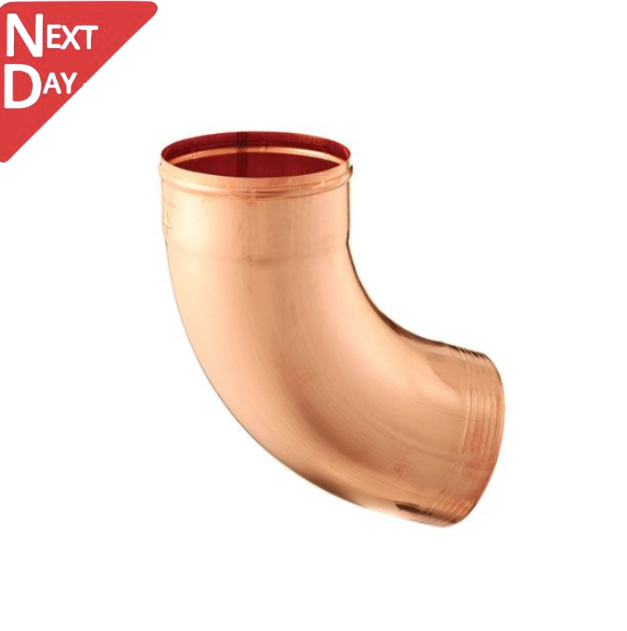 80mm Copper Downpipe 70 Degree bend