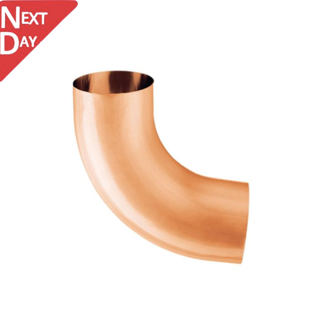 80mm Copper Downpipe 90 Degree Bend