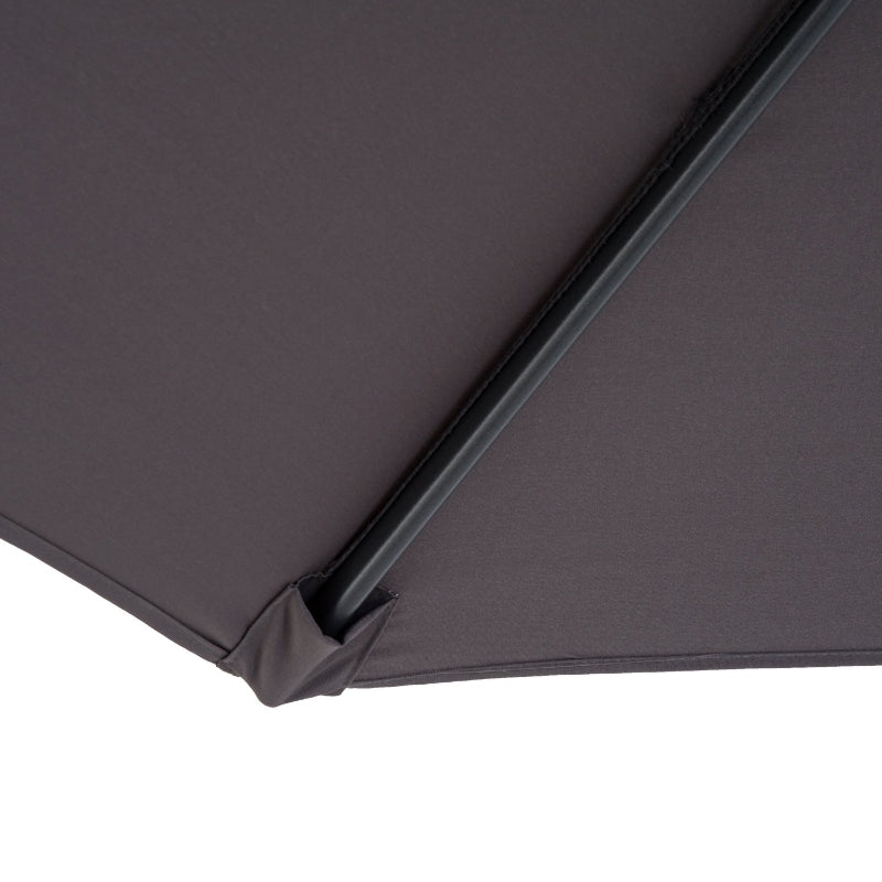 Dark Grey 3M Hanging Cantilever Umbrella Parasol for Patio