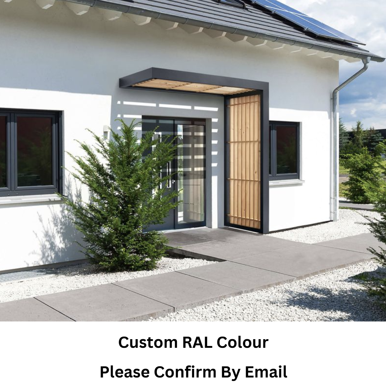 Aluminium Timber Line Canopy With Integral Drainage