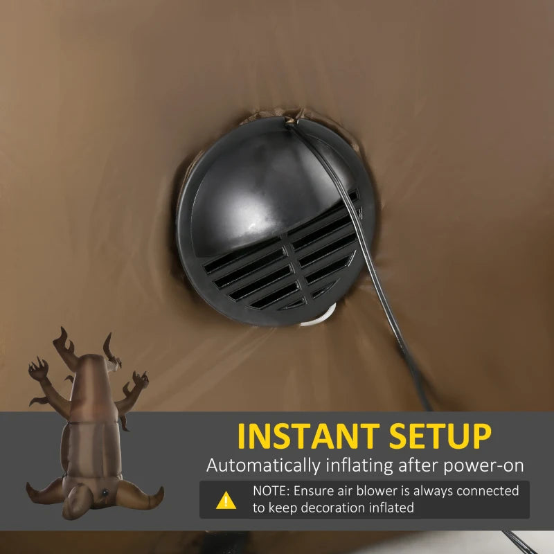 8FT Halloween Inflatable Tree with Floating Ghost & LEDs - Scary Outdoor Indoor Yard Garden Party Decoration