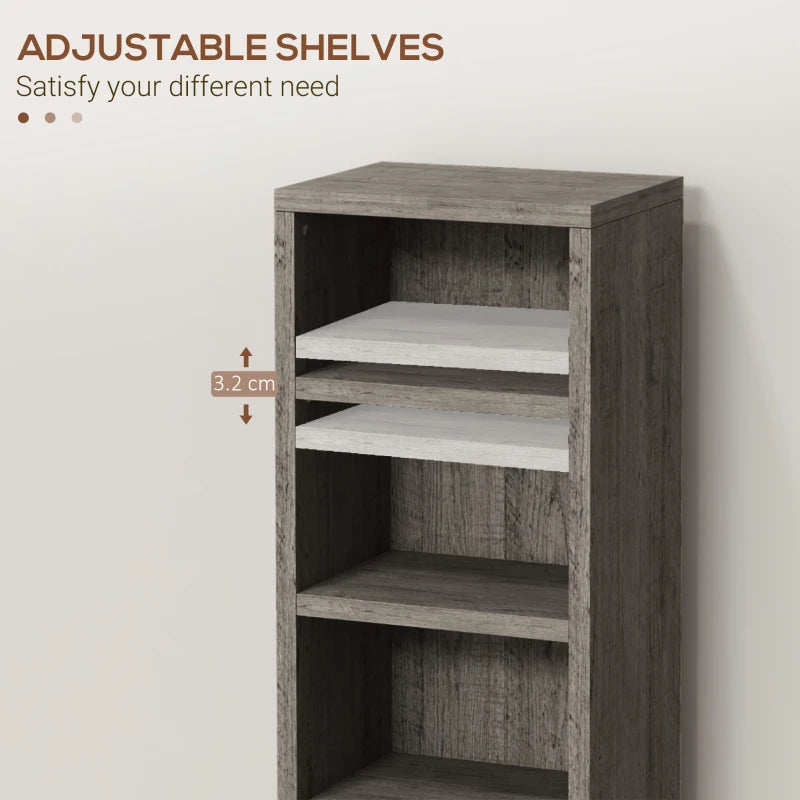 Set of 2 Dark Wood-Effect 102 CD Storage Units - Stylish and Space-Saving Media Organizers for Home or Office