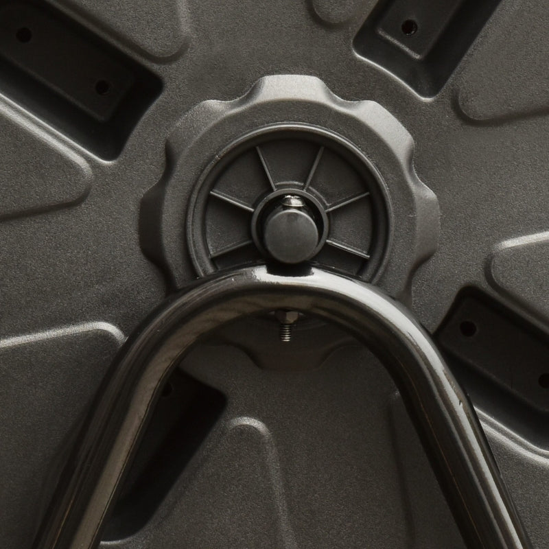 Orange Dual Chamber 160L Rotating Compost Bin for Garden