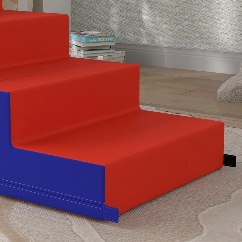 Soft Play Set for Toddlers 1-3 Years Foam Climber Blocks Dark Blue Color