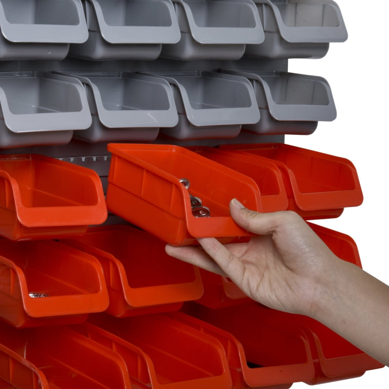 Efficient 44 Piece Wall Tool Storage Solution