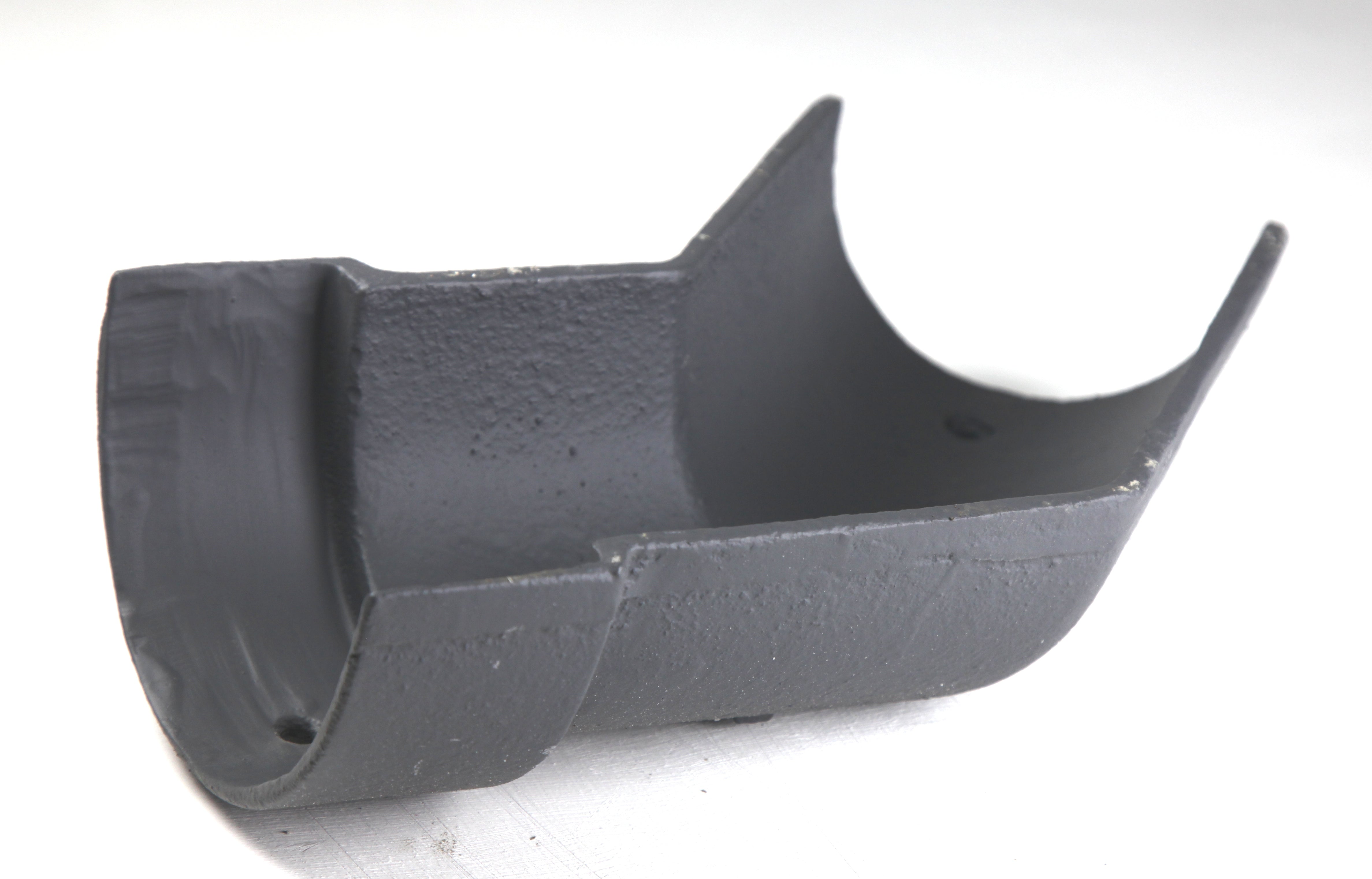 Hargreaves Cast Iron 125x75mm Left Hand Deep Half Round Obtuse Angle - Primed