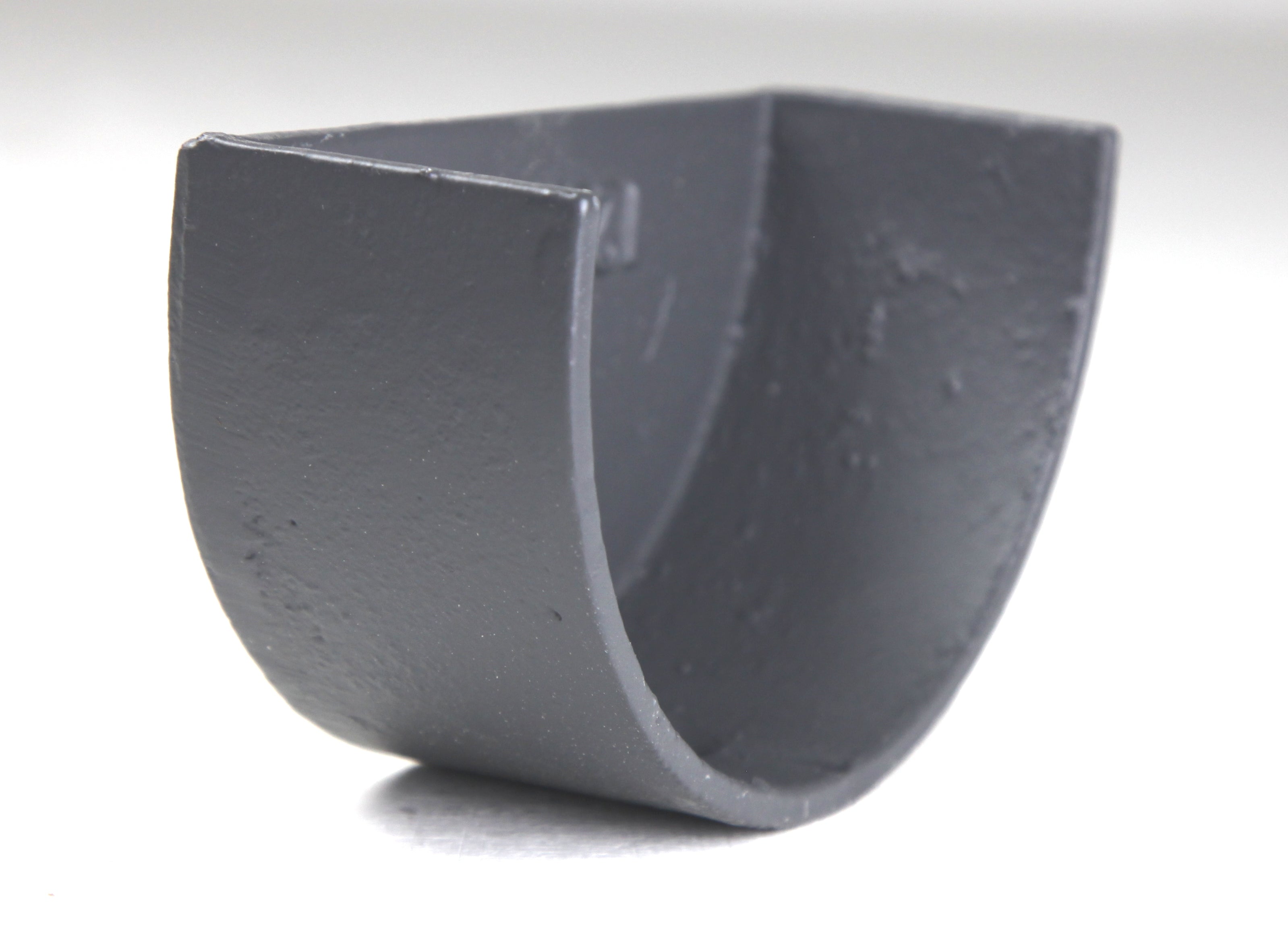 Hargreaves Cast Iron 125x75mm External Deep Half Round Stopend - Primed