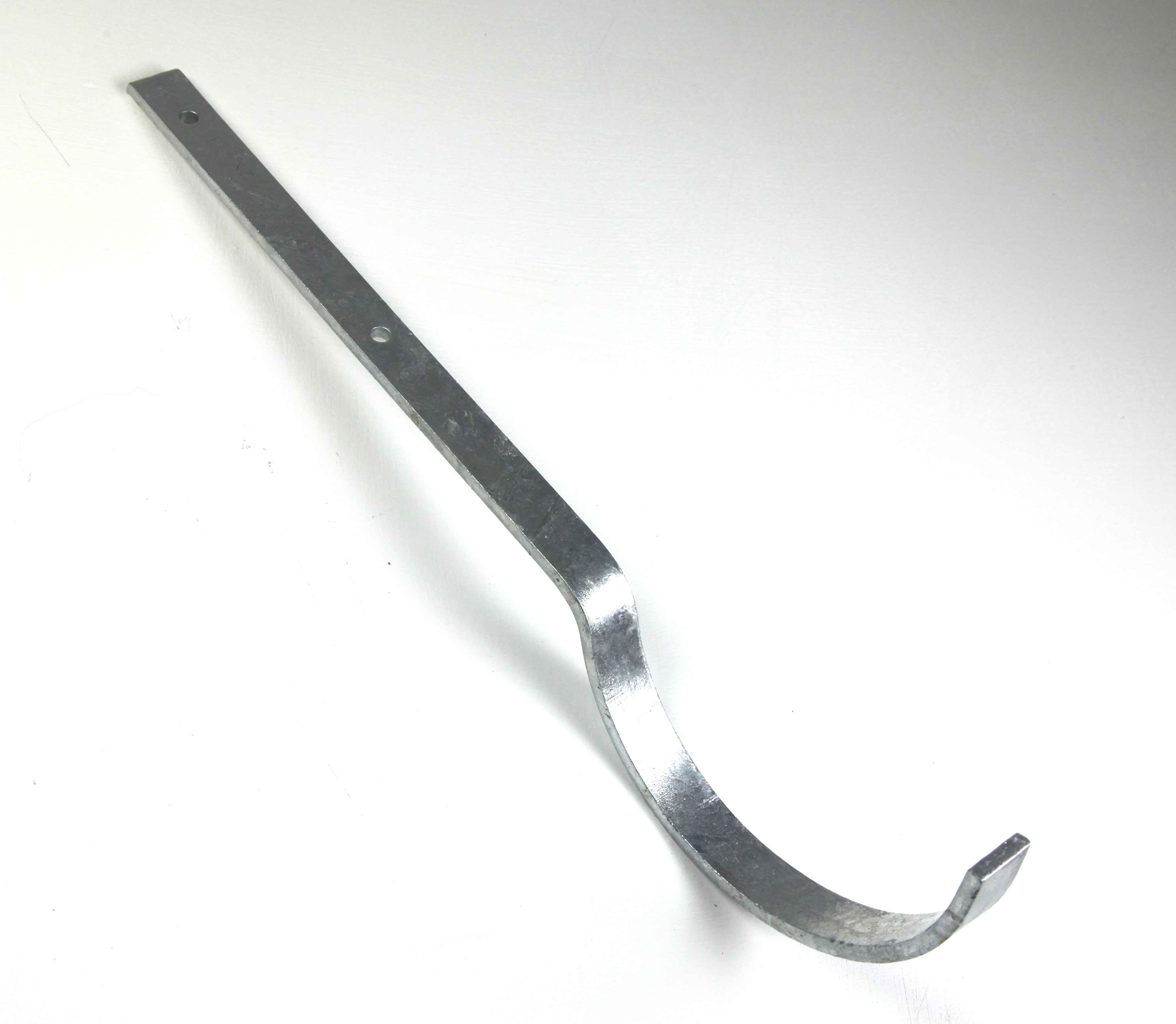 Hargreaves Cast Iron 125x75mm Deep Half Round Galv Top Fix Rafter Bracket - Primed