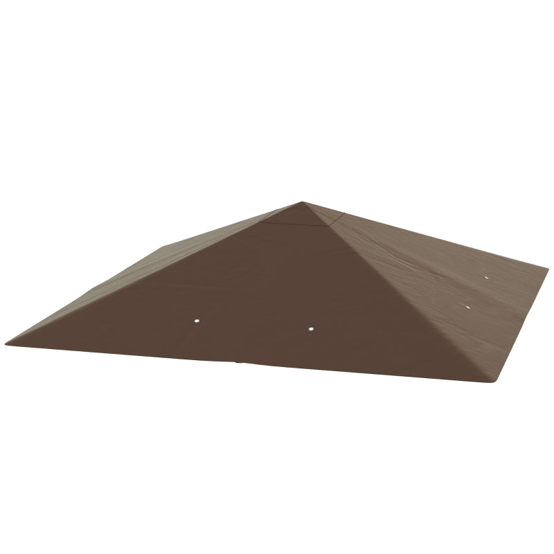Brown 3x3m Gazebo Canopy Replacement Cover